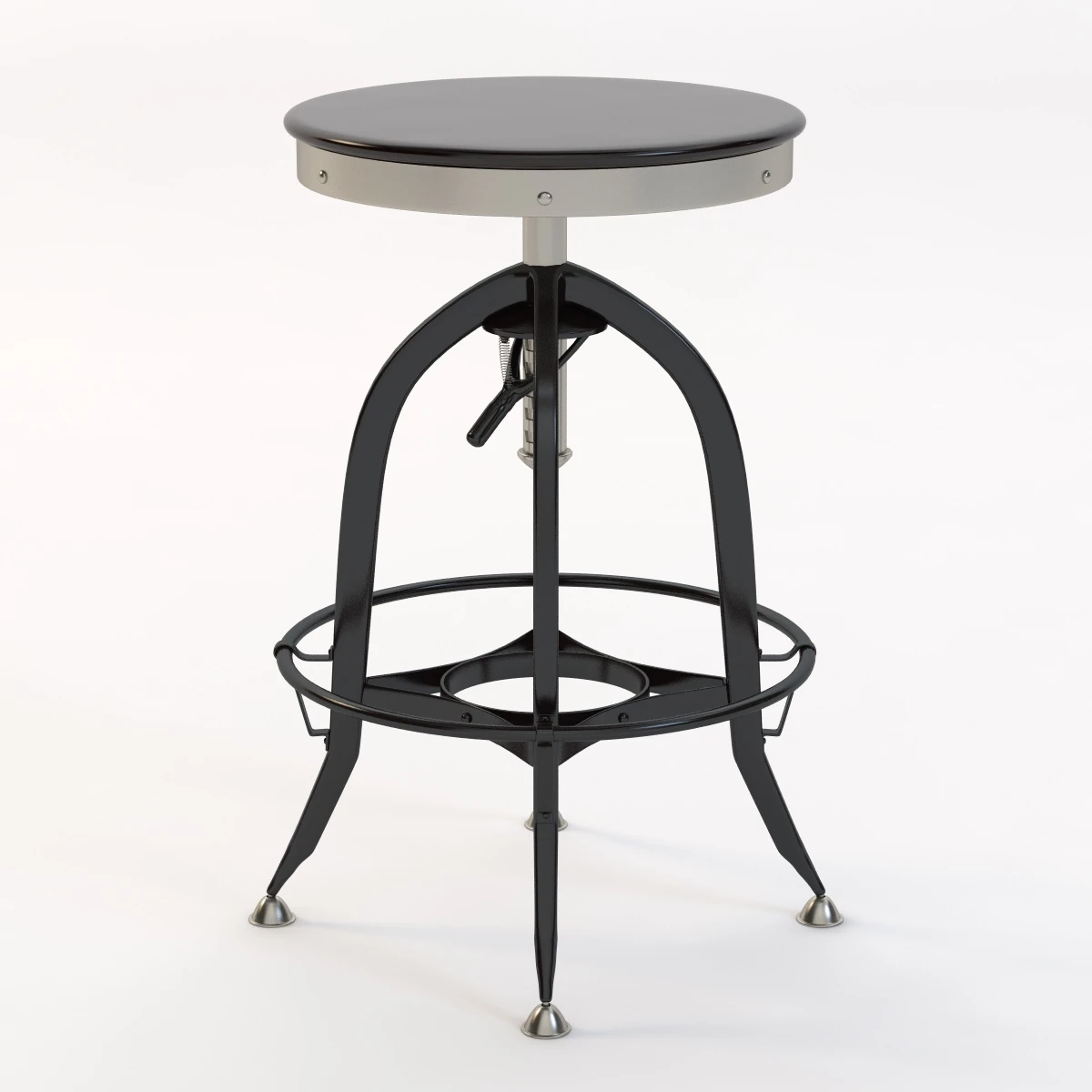 Detail Vintage Toledo Barstool 3D Model_04